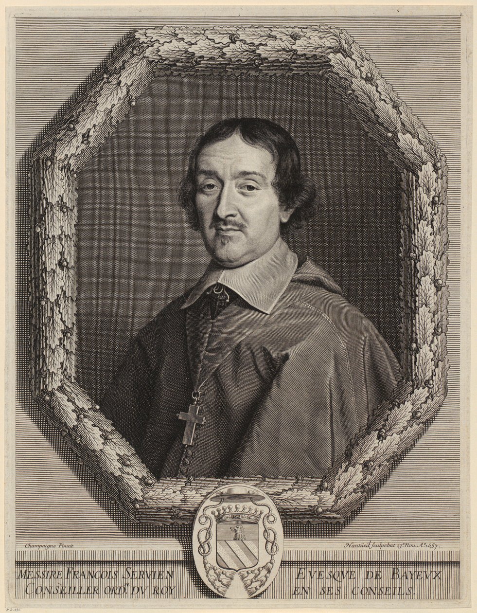 Portret François Serviena autorstwa Robert Nanteuil