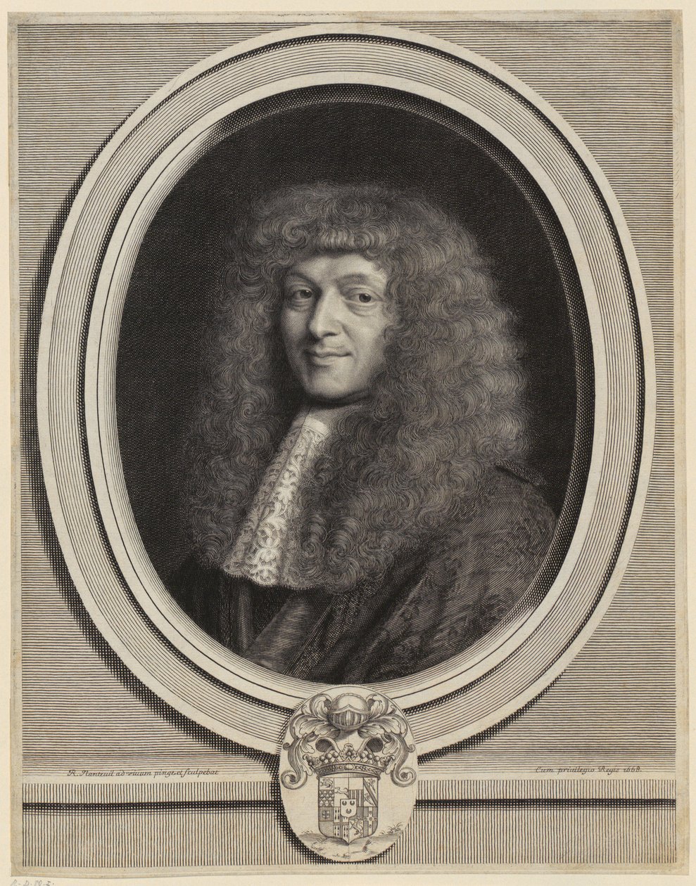 Portret Honoré Courtina autorstwa Robert Nanteuil