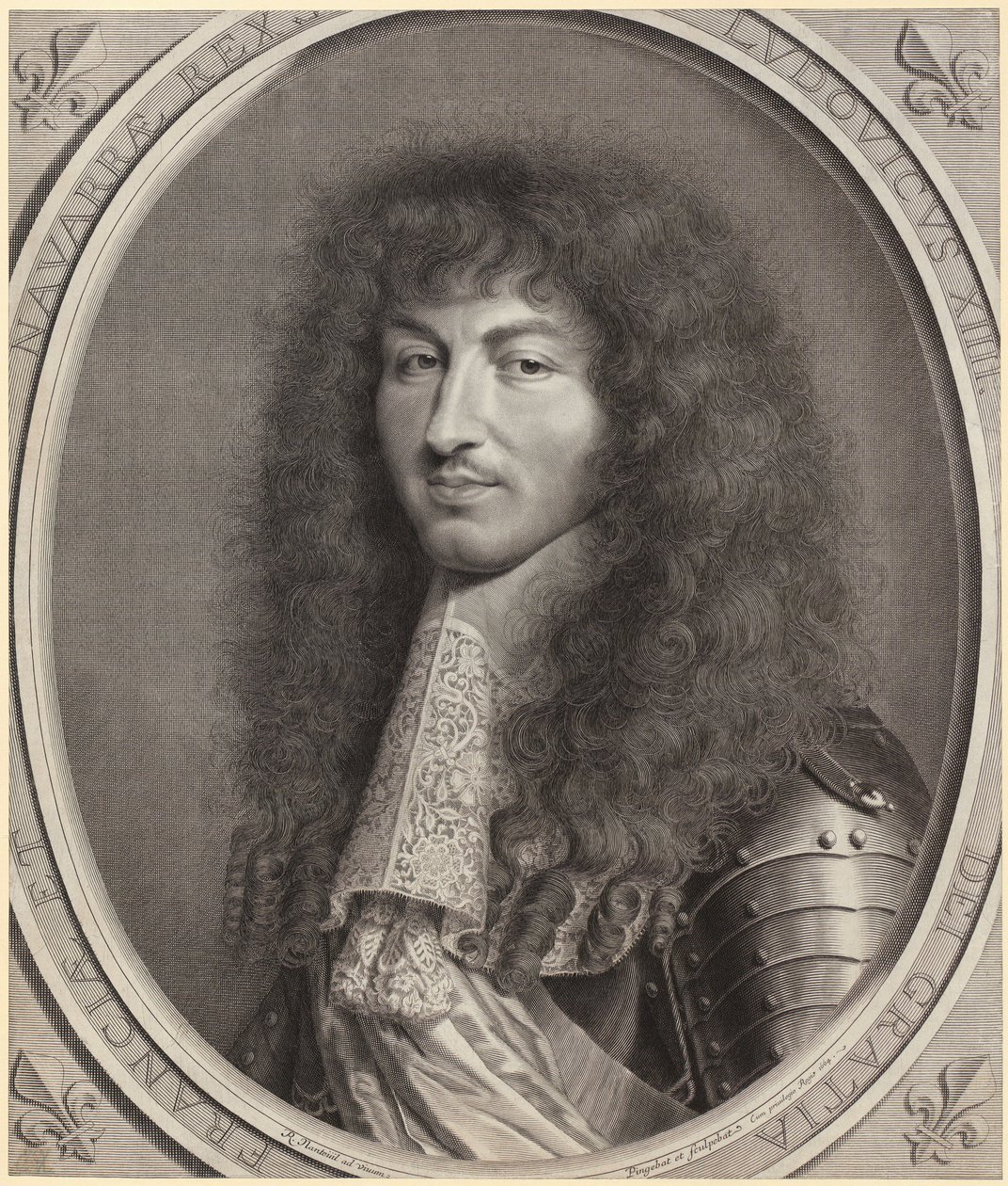 Portret Ludwika XIV autorstwa Robert Nanteuil