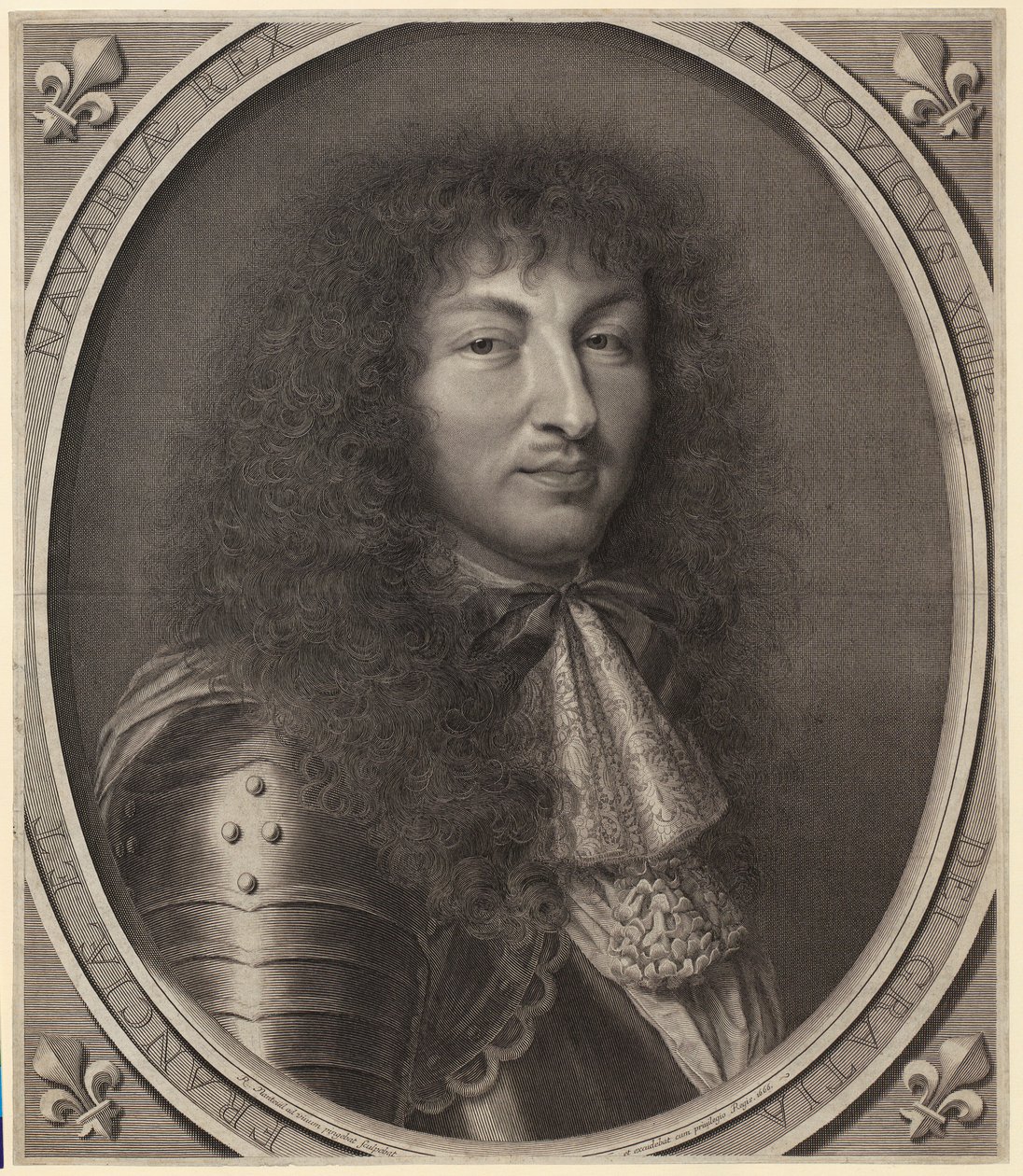 Portret Ludwika XIV autorstwa Robert Nanteuil
