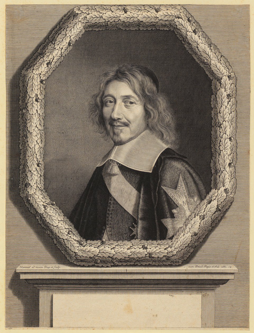 Portret Michela IV Le Telliera, francuskiego ministra autorstwa Robert Nanteuil