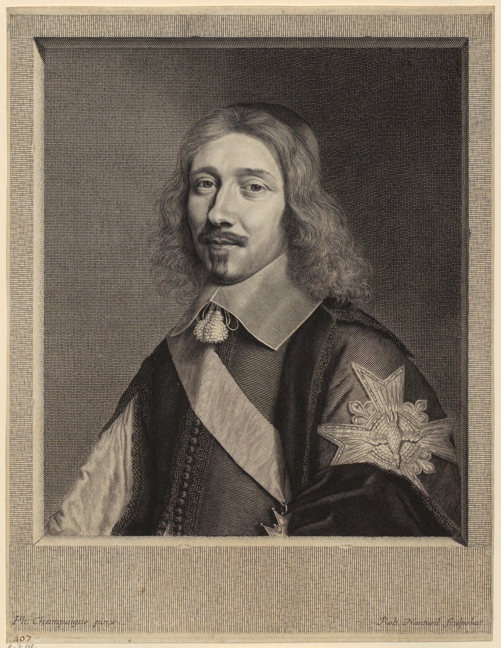 Portret Michela IV Le Telliera, ministra francuskiego autorstwa Robert Nanteuil