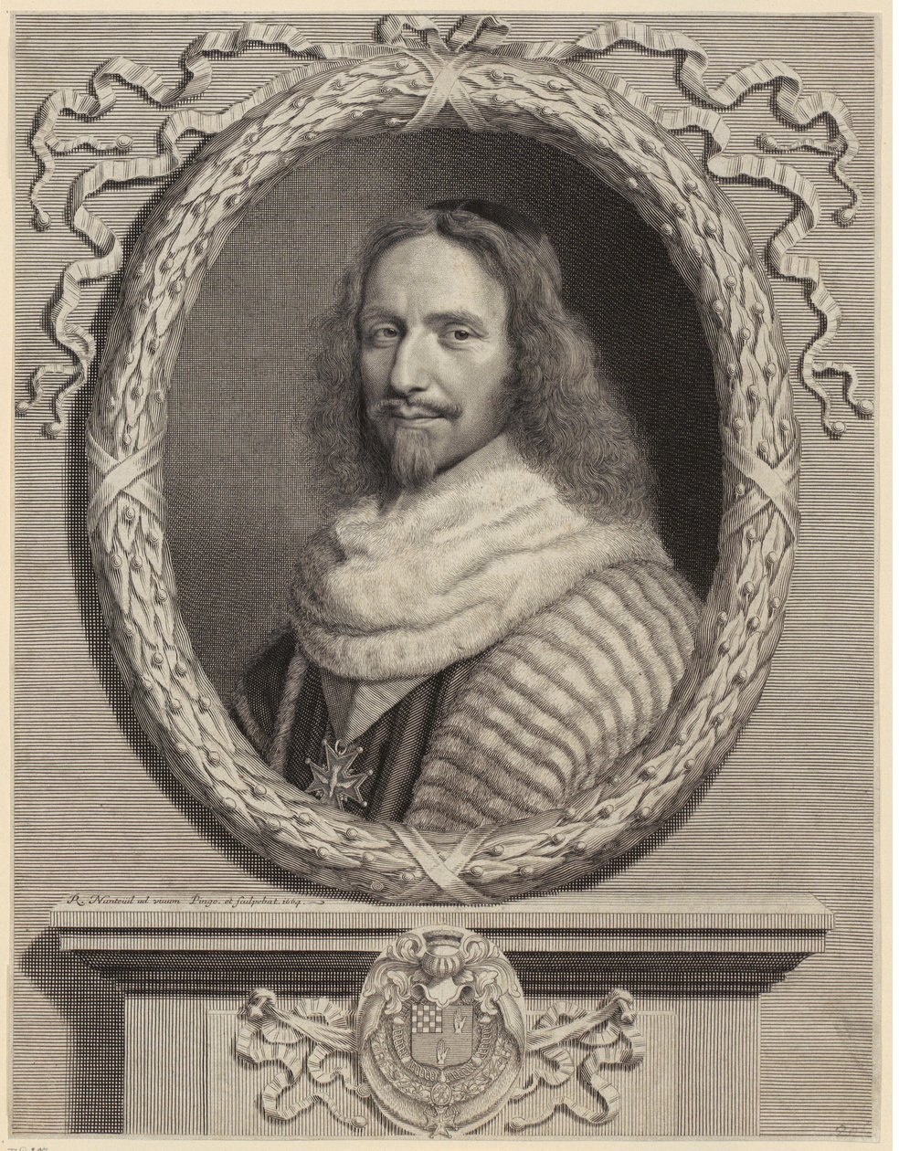 Portret Nicolasa Potiera z Novion autorstwa Robert Nanteuil