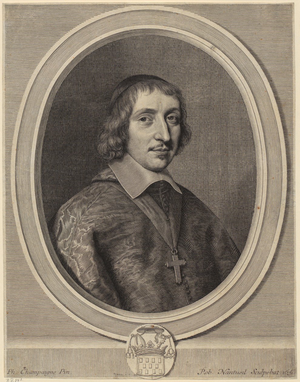 Portret Philiberta-Emmanuela de Beaumanoir de Lavardin autorstwa Robert Nanteuil