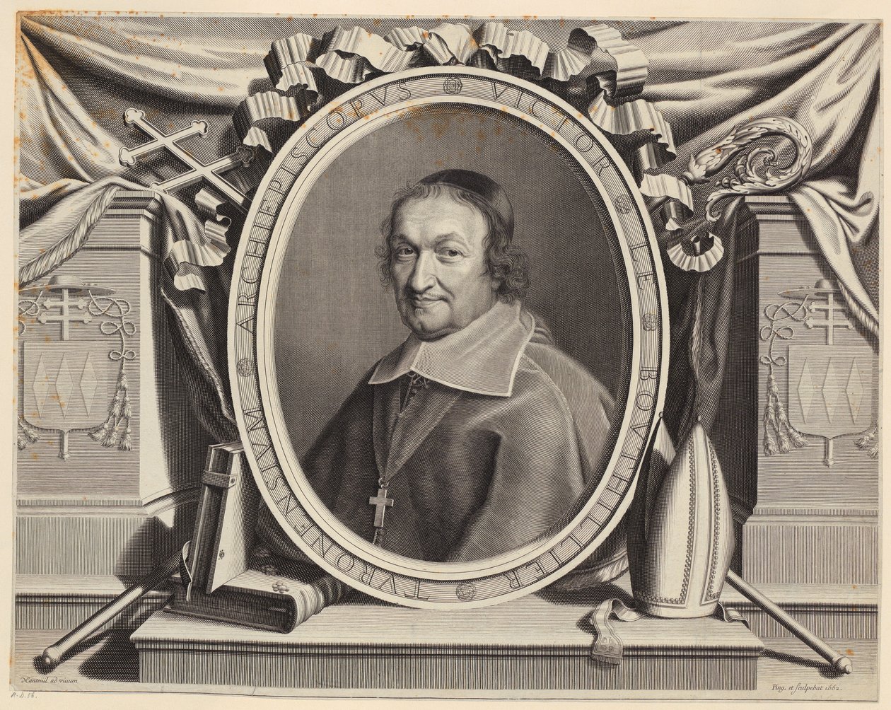 Portret Victora Bouthilliera autorstwa Robert Nanteuil