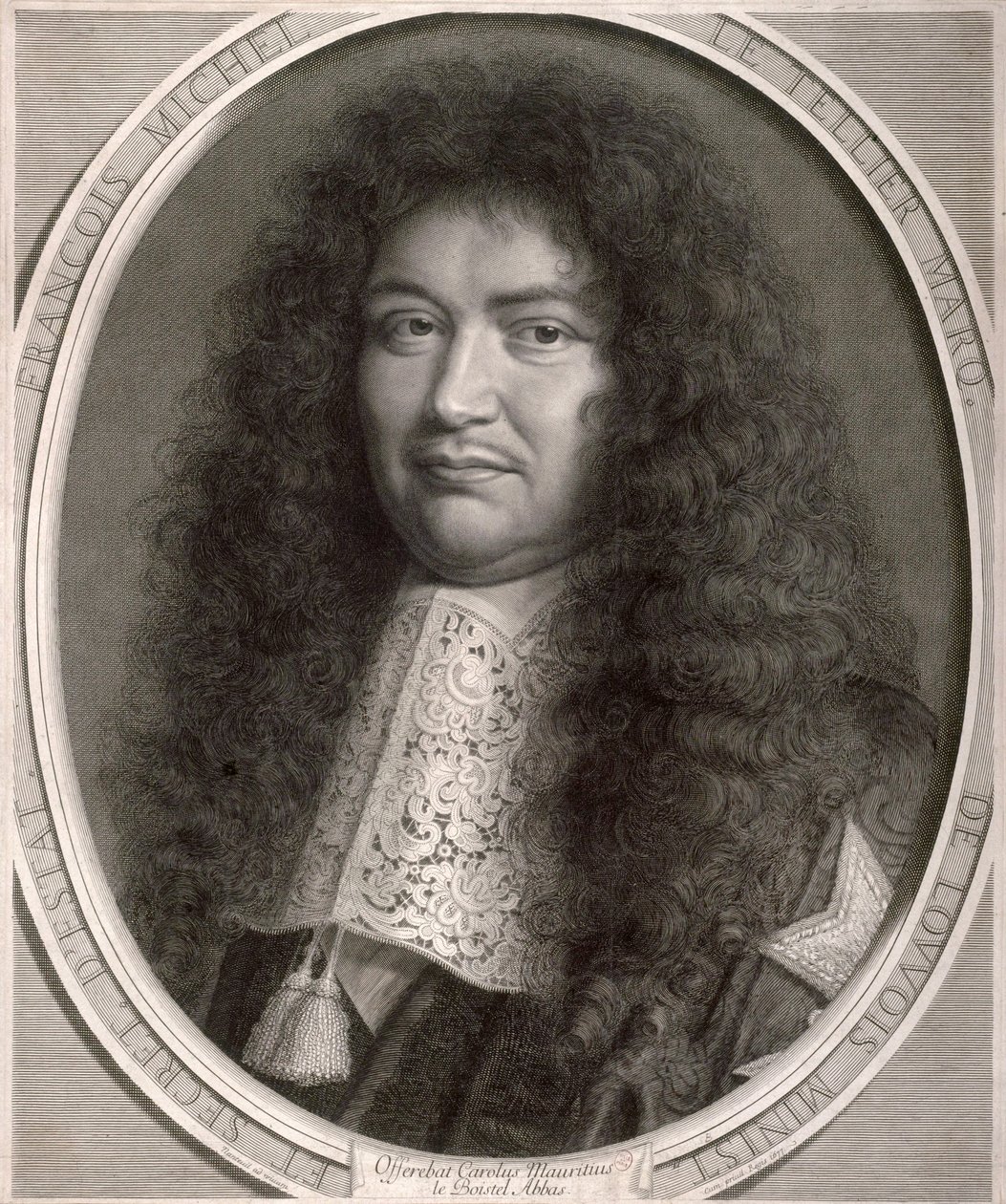 Portret Francois Michel Le Tellier autorstwa Robert Nanteuil