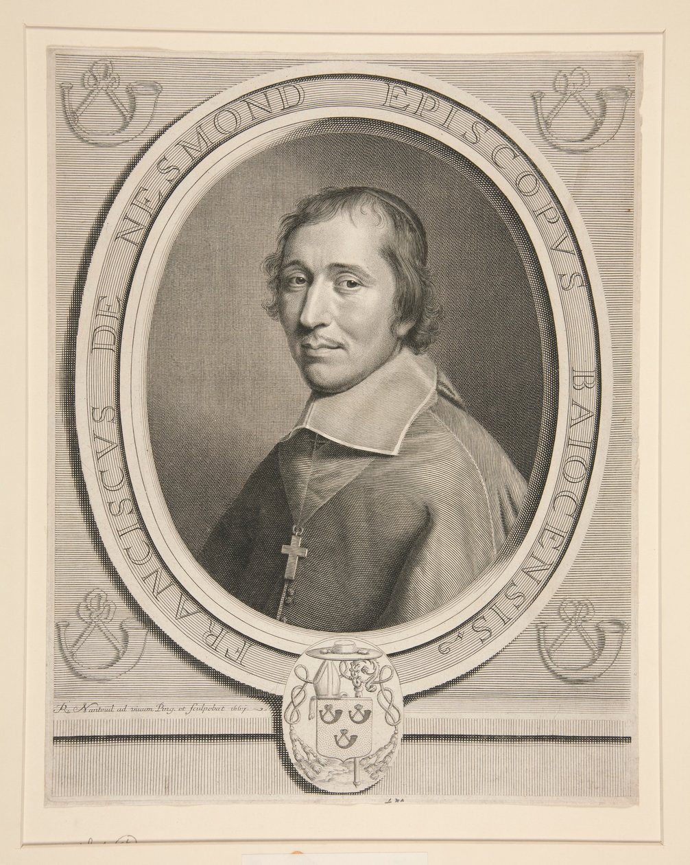 Portret François-Théodore de Nesmond, prezydenta? Mortier au Parlement de Paris (główny sędzia parlamentu paryskiego) autorstwa Robert Nanteuil