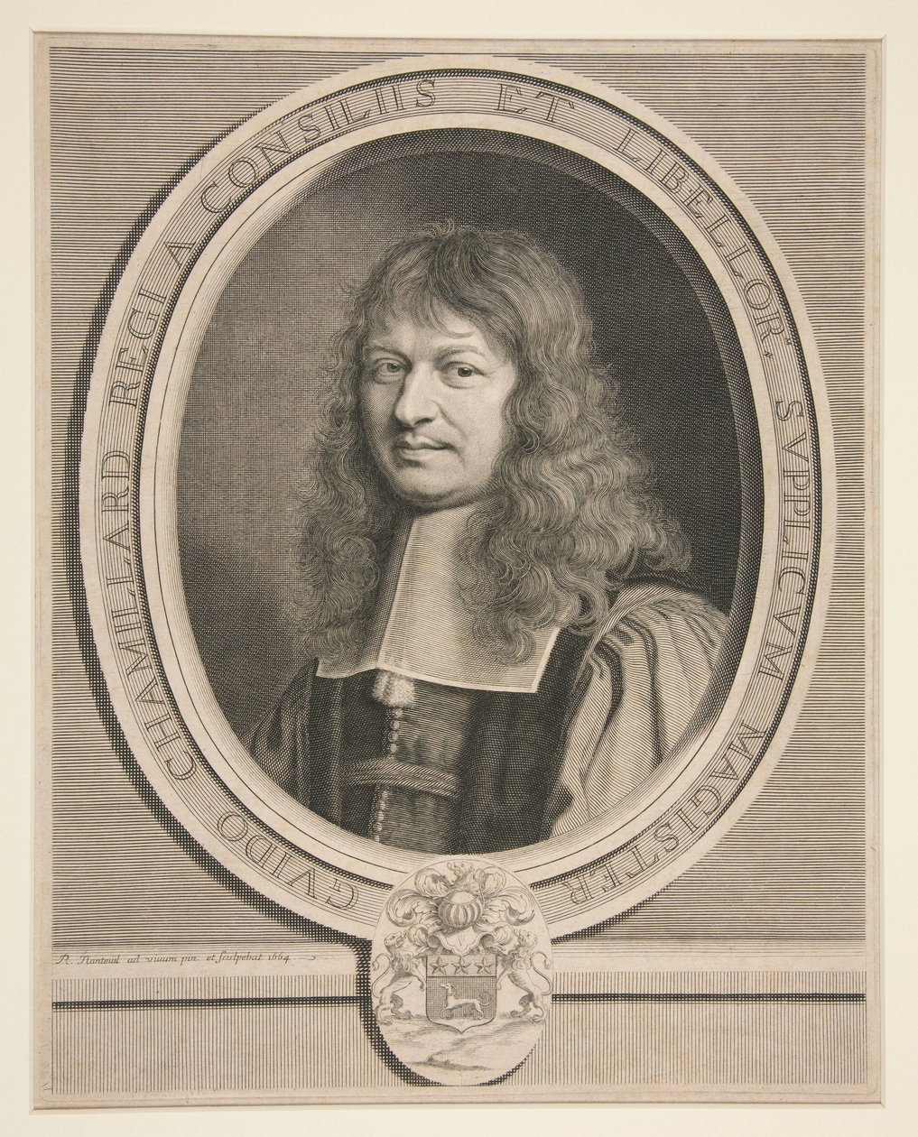 Portret Guya Chamillarda, doradcy króla i zwierzchnika petycji autorstwa Robert Nanteuil