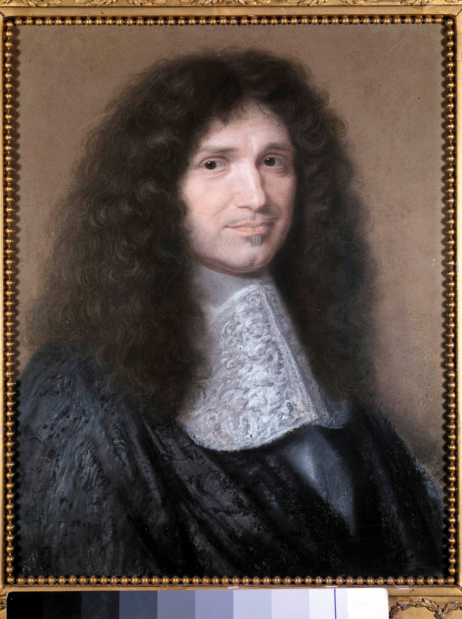 Portret Jeana Baptiste (Jean-Baptiste) Colbert (1619-1683), zarządcy finansów Ludwika XIV Pastelowy obraz Roberta Nanteuila (1623-1678) 1676 nd. 0,52x0,44m. Chantilly, Conde museum - Portret Jeana Baptiste (Jean-Baptiste) Colbert (1619-1683), M autorstwa Robert Nanteuil