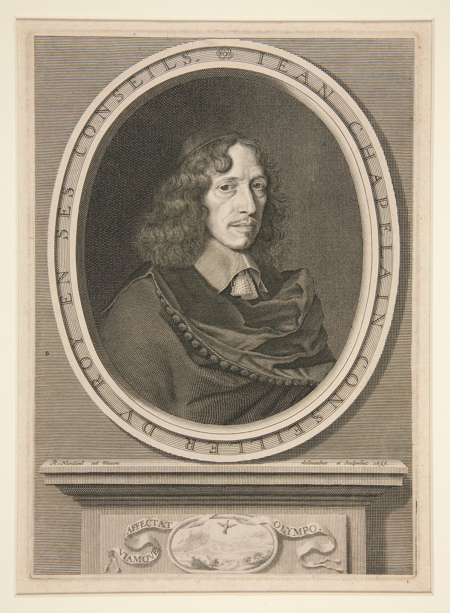 Portret Jeana Chapelaina, doradcy króla autorstwa Robert Nanteuil