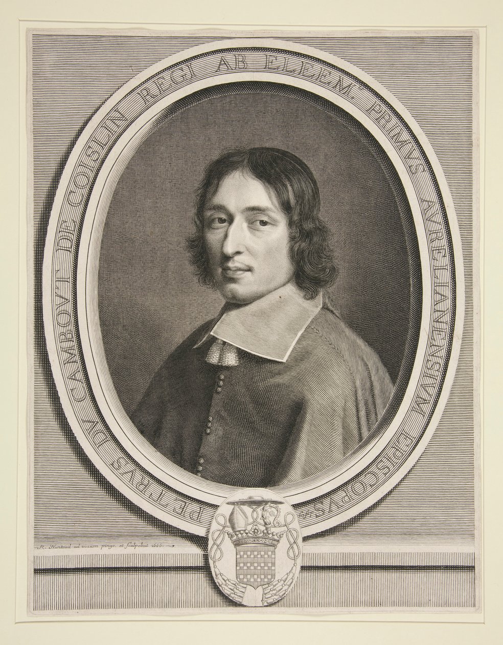 Portret kardynała de Coislin autorstwa Robert Nanteuil