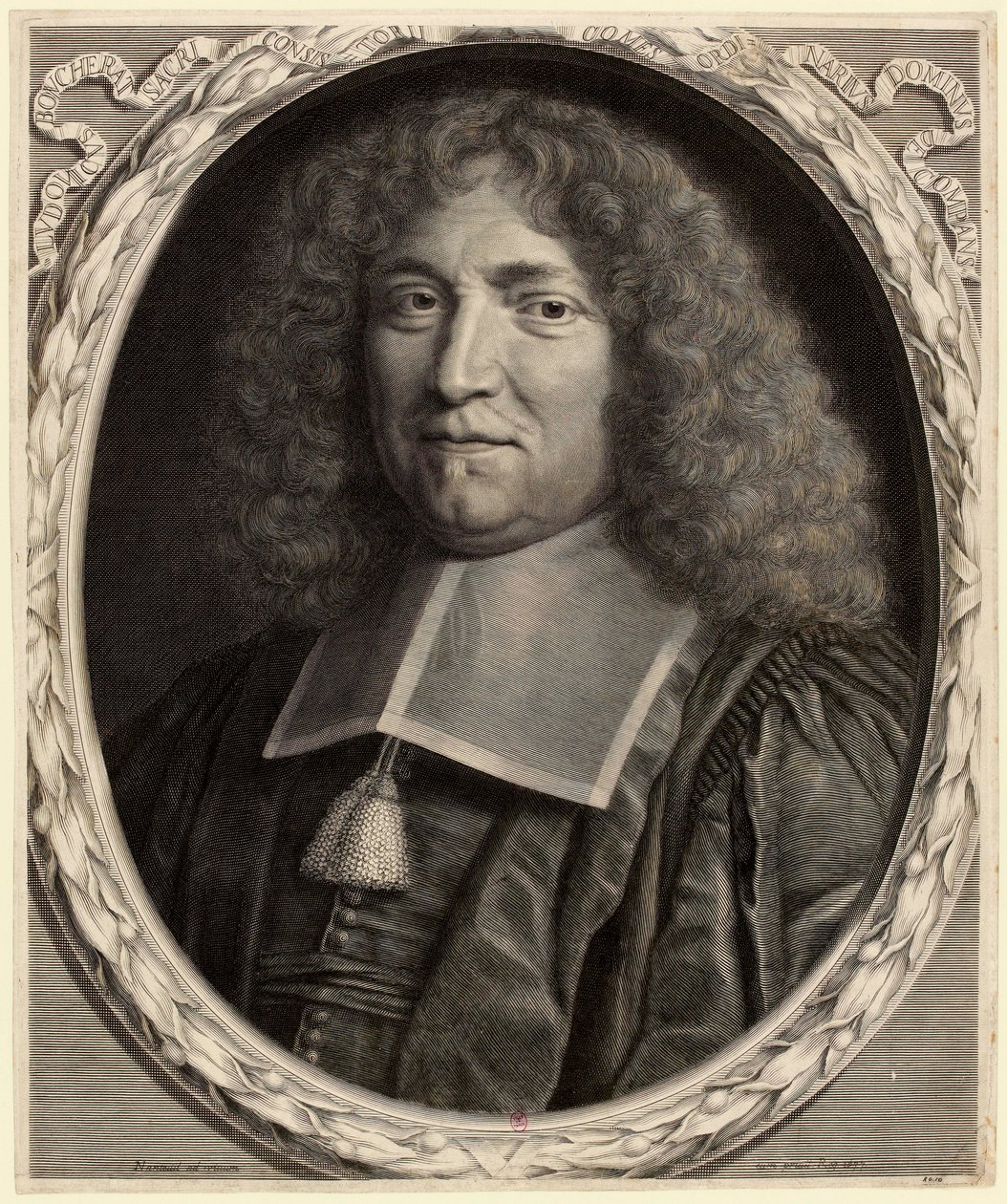 Portret Louisa Boucherata 1616-1699, kanclerza Francji, 1677. autorstwa Robert Nanteuil