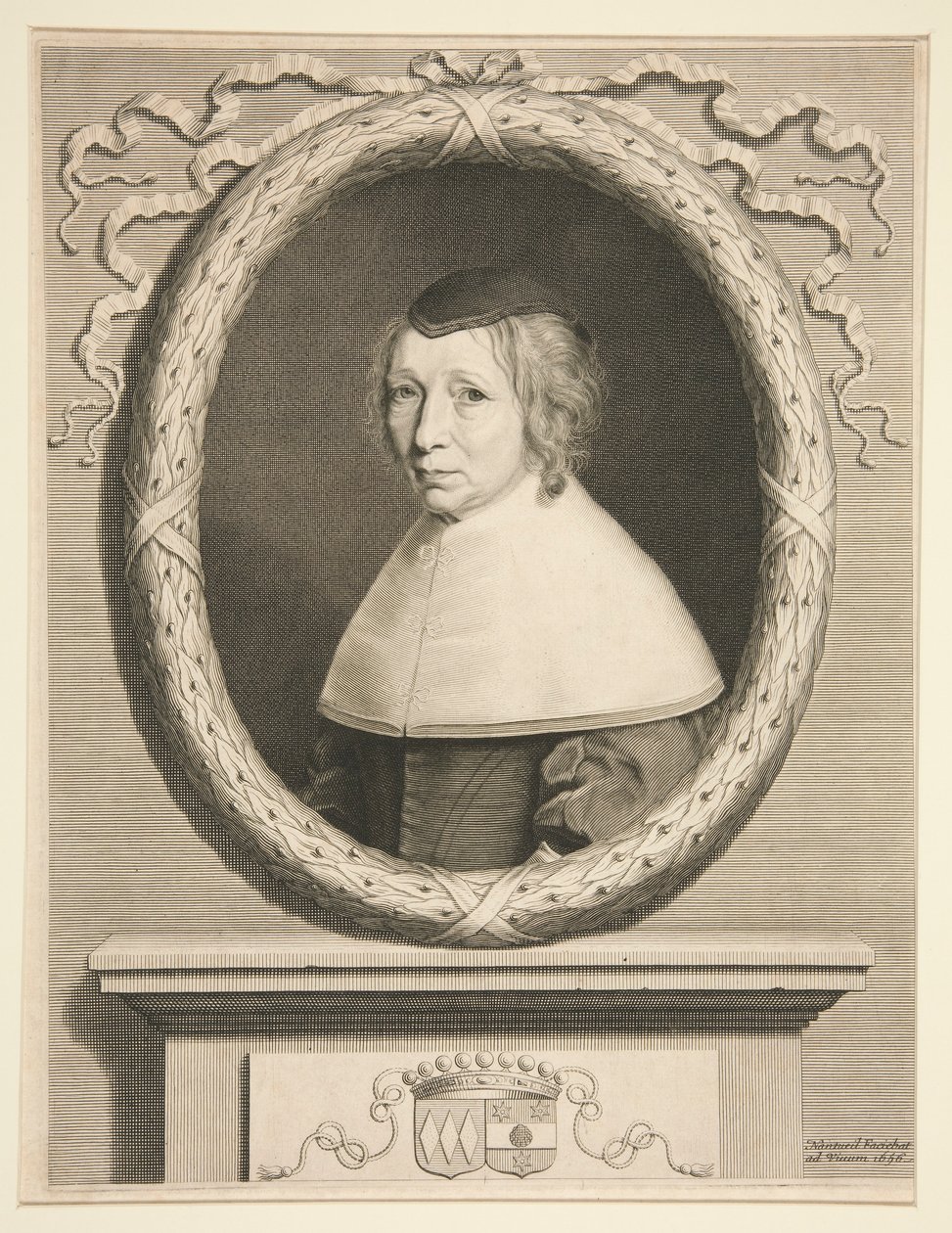 Portret Marie de Bragelogne (Madame Bouthillier) autorstwa Robert Nanteuil