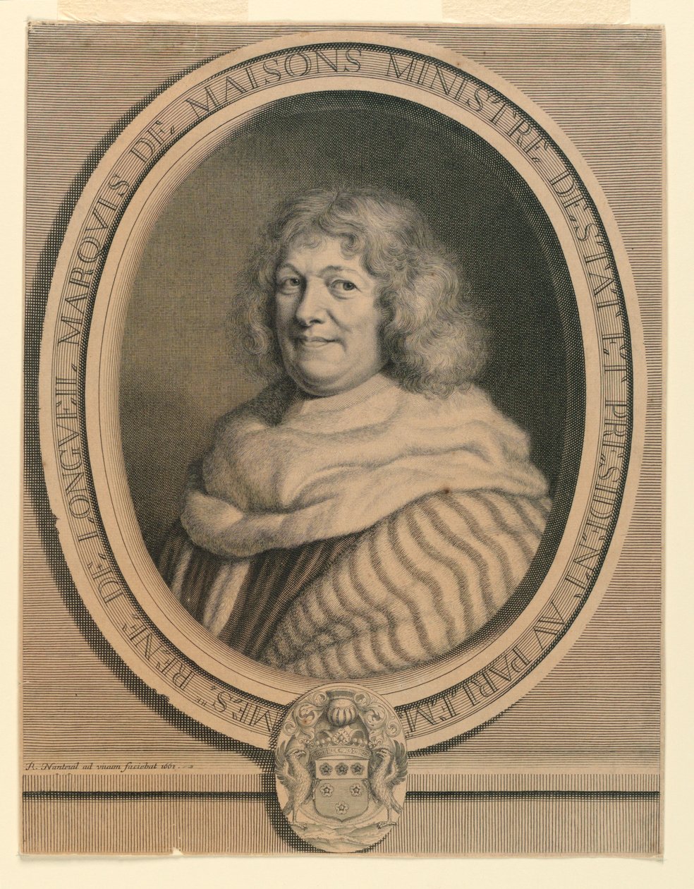 Portret markiza de Longveil autorstwa Robert Nanteuil