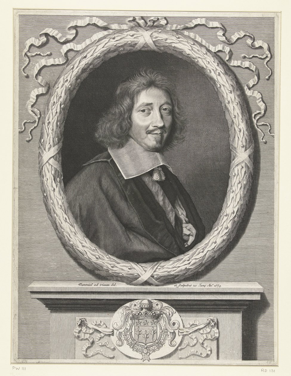 Portret Michela Le Telliera autorstwa Robert Nanteuil