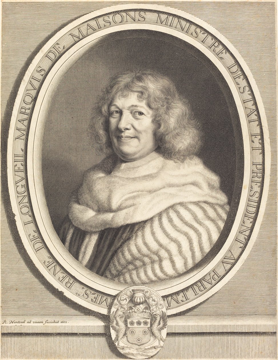 Rene, markiz de Maisons autorstwa Robert Nanteuil