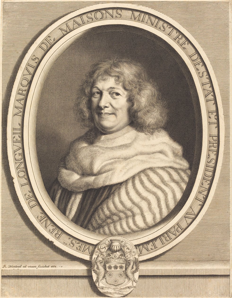 Rene, markiz de Maisons autorstwa Robert Nanteuil