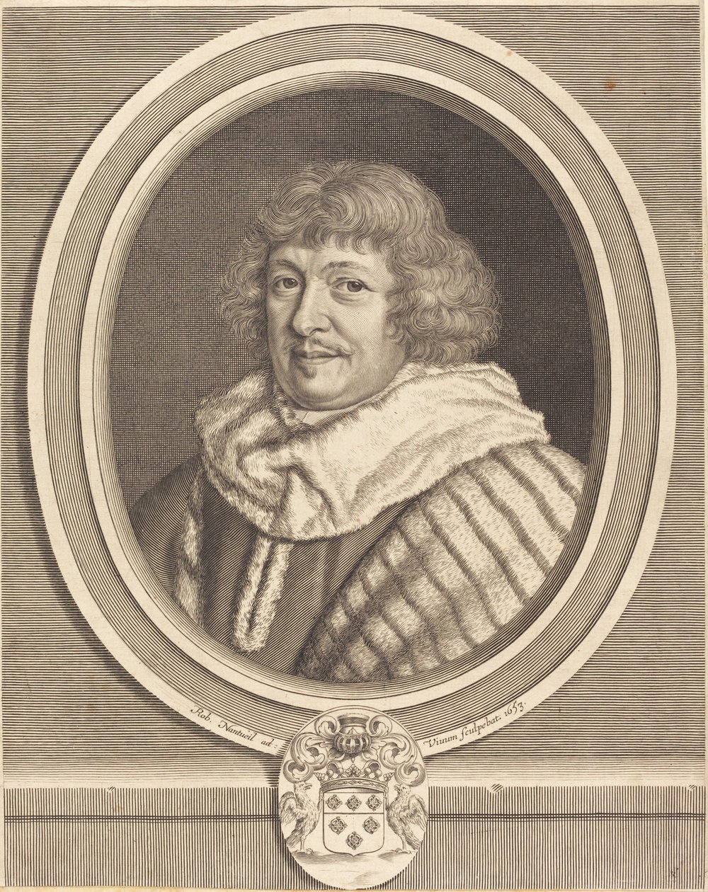 Rene, markiz de Maisons autorstwa Robert Nanteuil