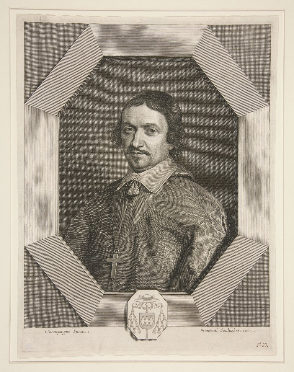 Victor Le Bouthellier, arcybiskup Tours (1596-1670) autorstwa Robert Nanteuil