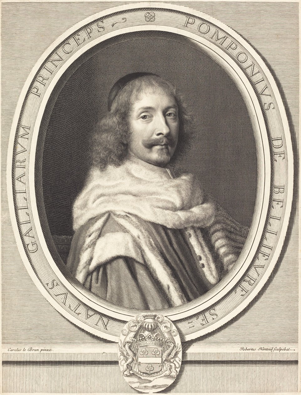 Pomponne de Bellievre autorstwa Robert Nanteuil after Charles Le Brun