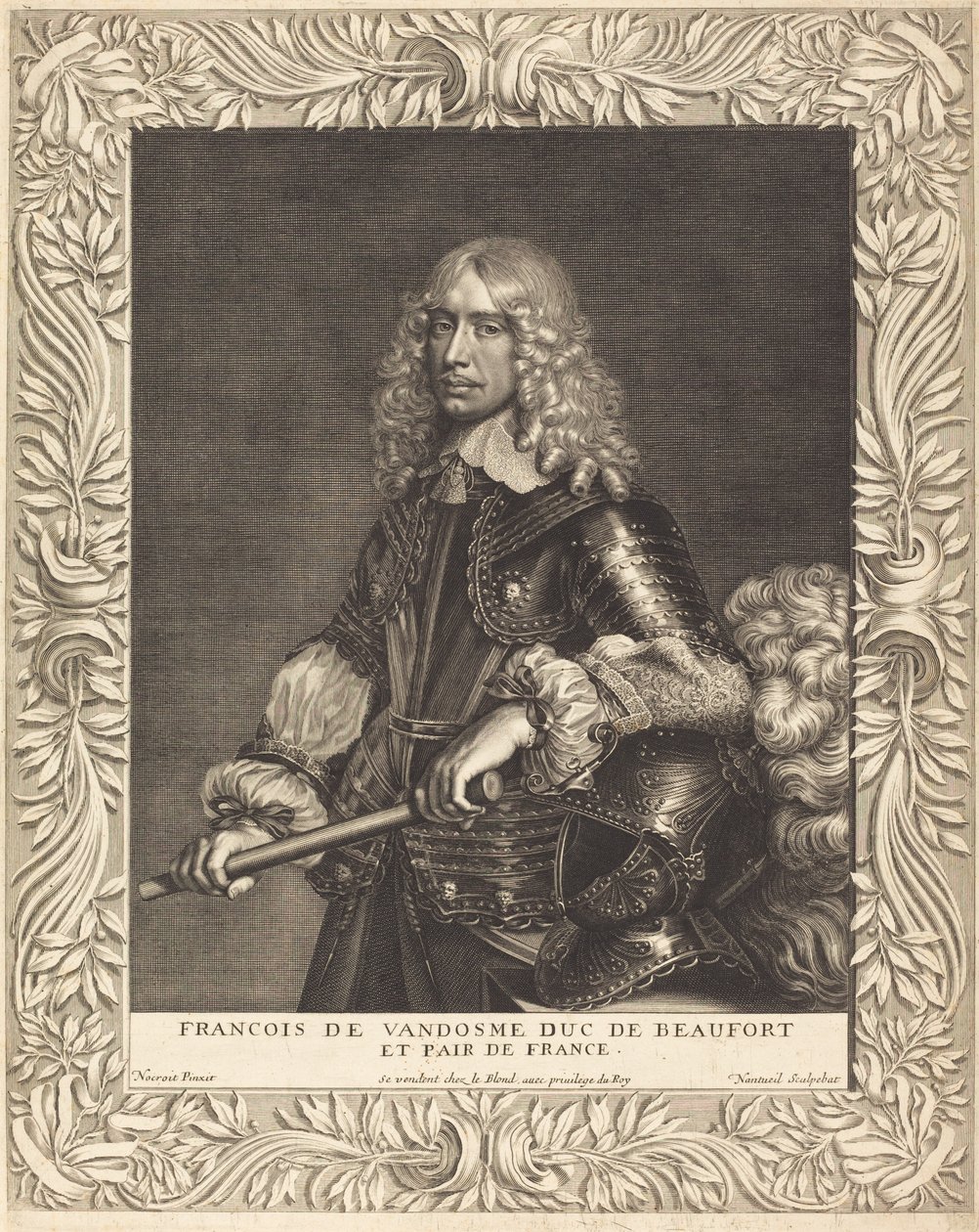 Francois, książę Beaufort autorstwa Robert Nanteuil after Jean Nocret