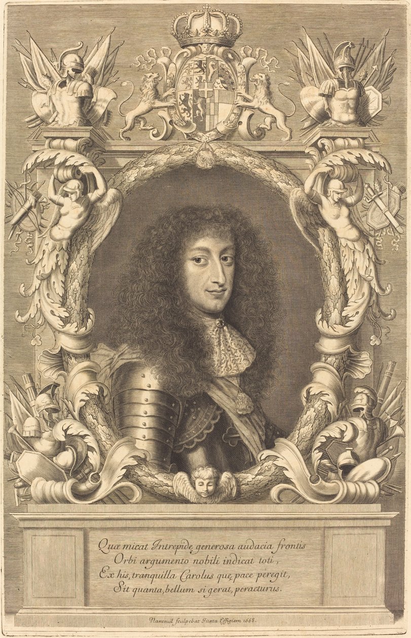 Charles-Emmanuel, książę Sabaudii autorstwa Robert Nanteuil after Justus van Verus