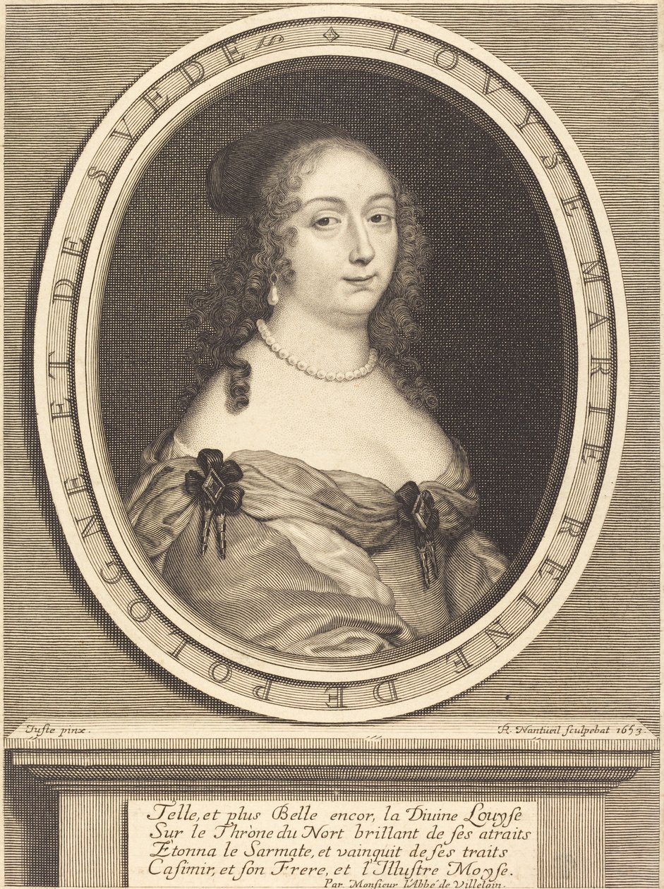 Louis-Marie, Królowa Polski autorstwa Robert Nanteuil after Justus van Verus