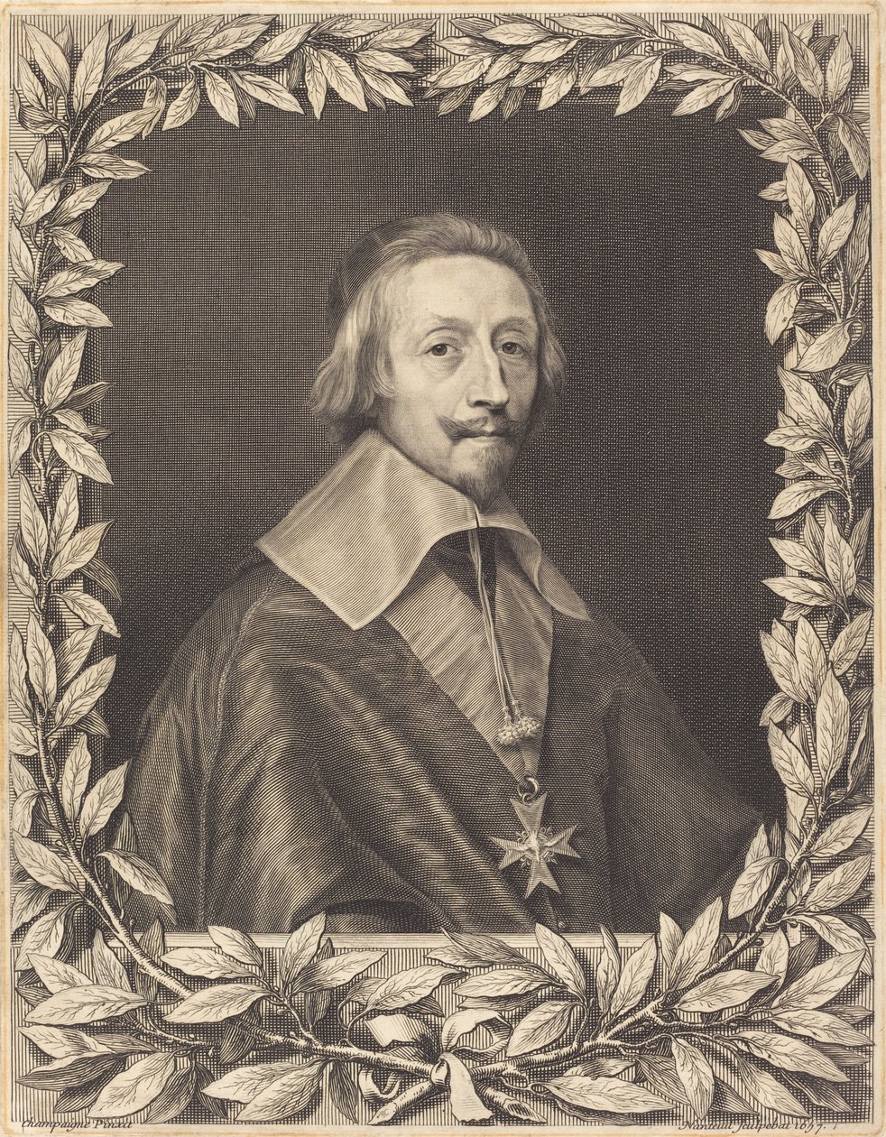 kardynał Richelieu autorstwa Robert Nanteuil after Philippe de Champaigne