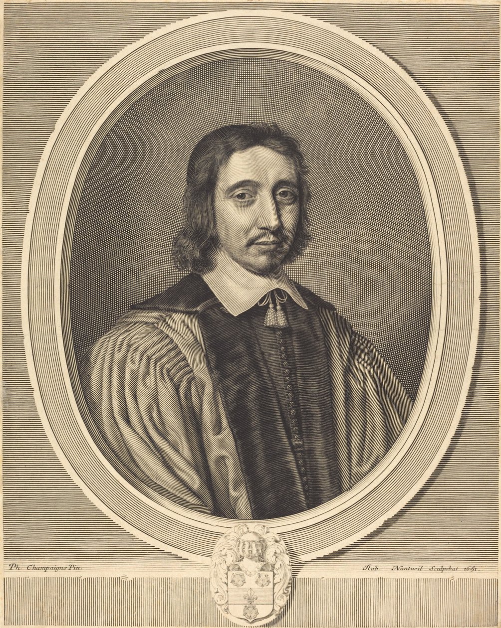 Karol Benoise autorstwa Robert Nanteuil after Philippe de Champaigne