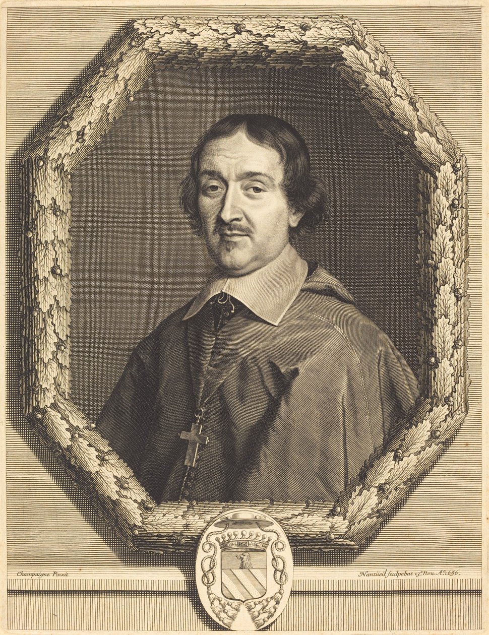 Francois Servian autorstwa Robert Nanteuil after Philippe de Champaigne