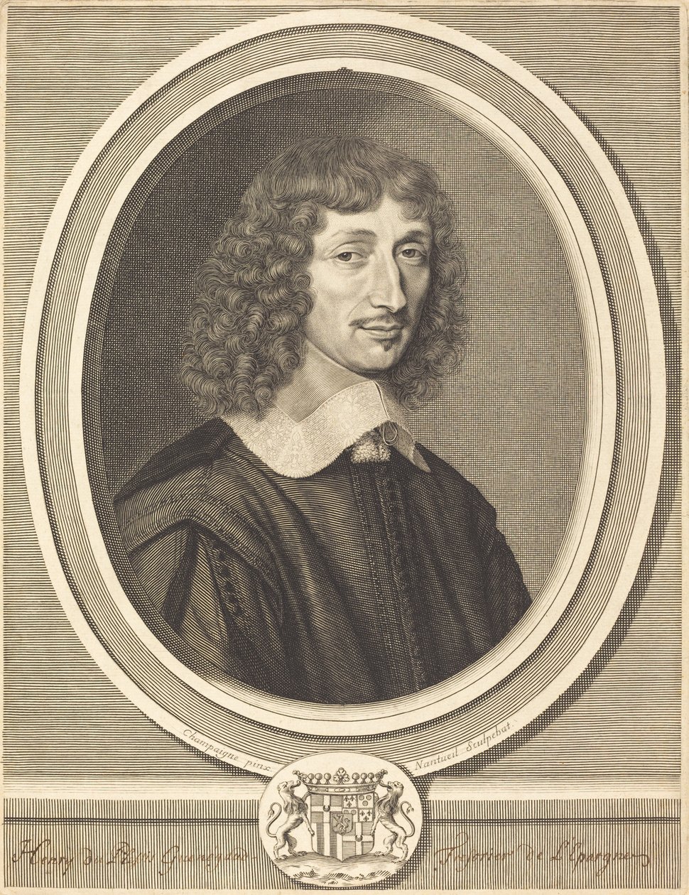 Henri de Guenegaud autorstwa Robert Nanteuil after Philippe de Champaigne