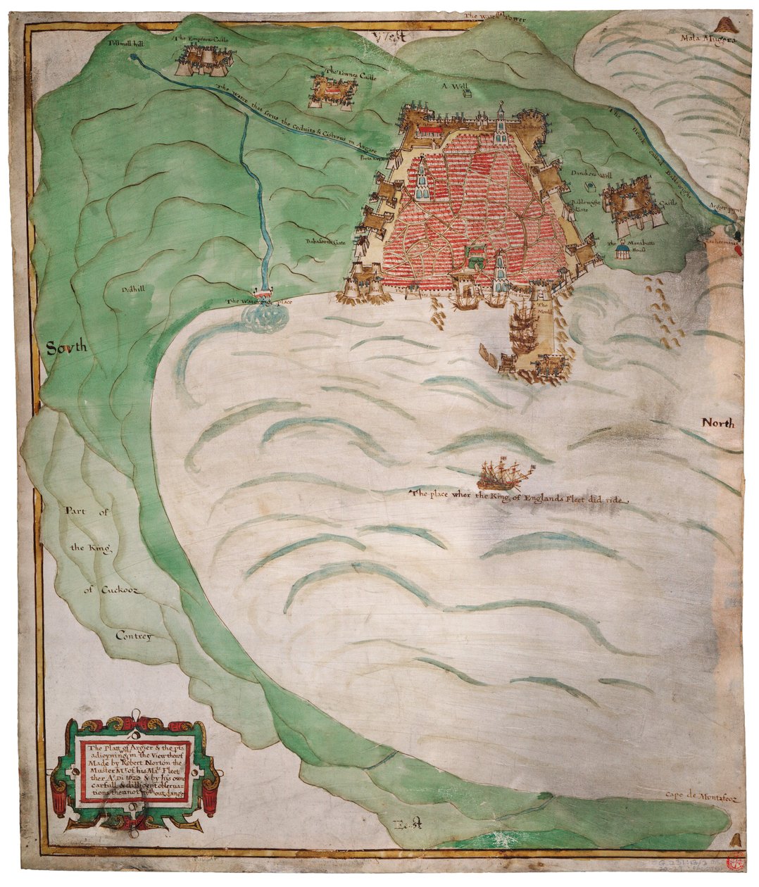 Mapa Zatoki Algierskiej autorstwa Robert Norton