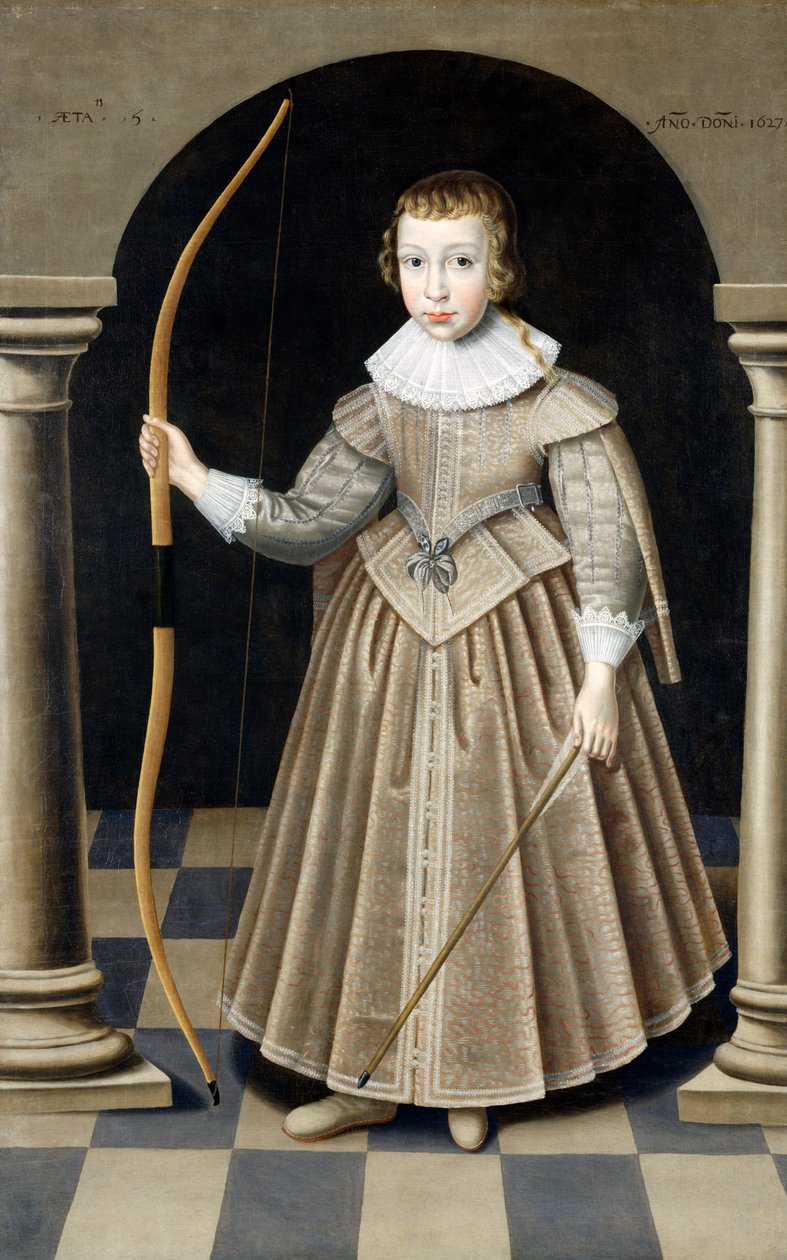 Chłopiec z rodziny Howardów, 1627 autorstwa Robert Peake