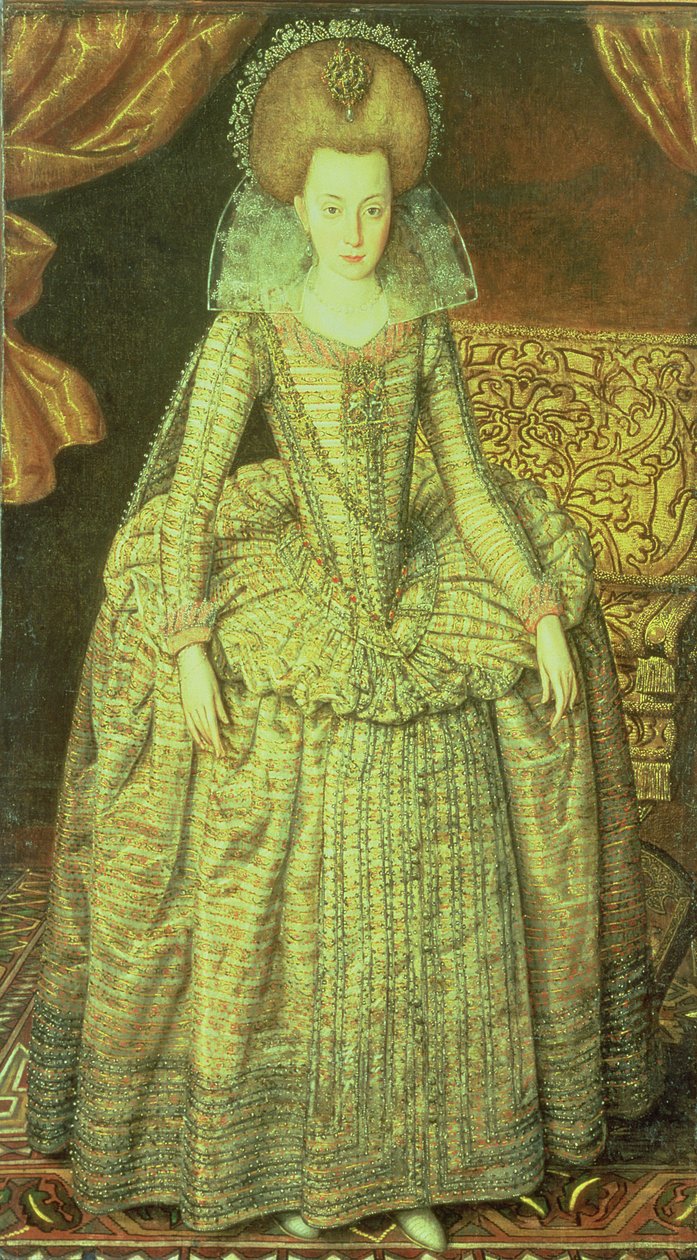 Portret królowej Elżbiety Czeskiej autorstwa Robert Peake