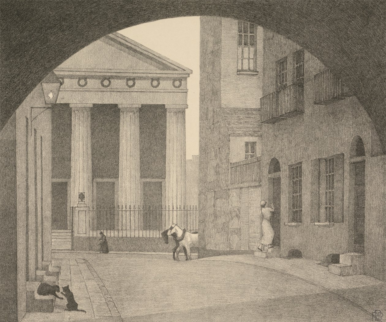 Kościół londyński autorstwa Robert Polhill Bevan