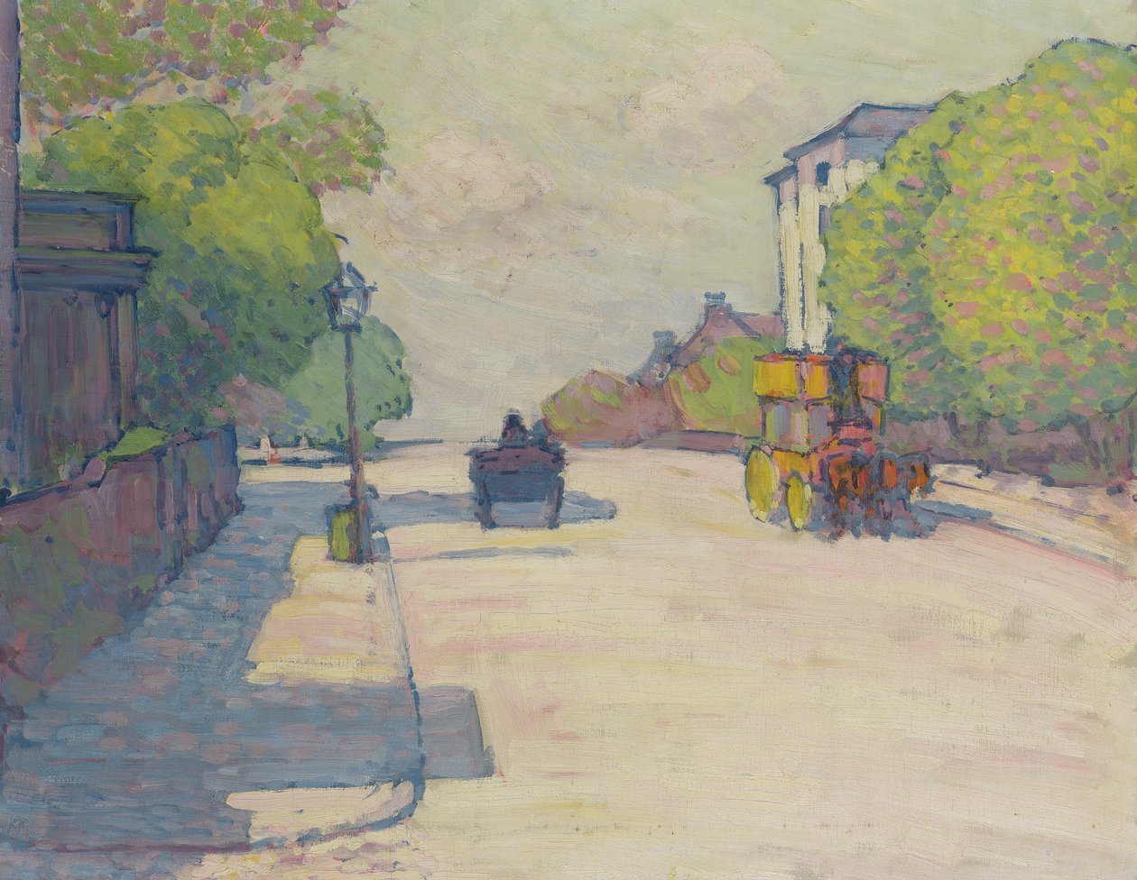 Adelaide Road w słońcu, 1910 autorstwa Robert Polhill Bevan