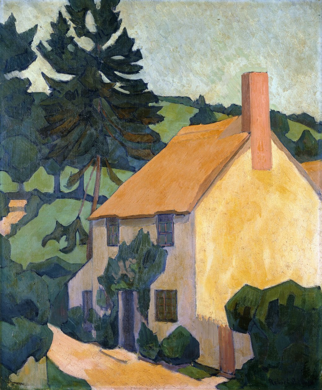 Domek Devon, ok. 1920-24 autorstwa Robert Polhill Bevan