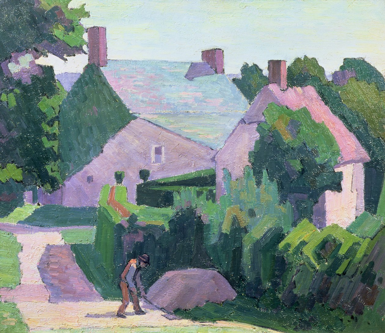 Chata Dunna (olej na płótnie) autorstwa Robert Polhill Bevan