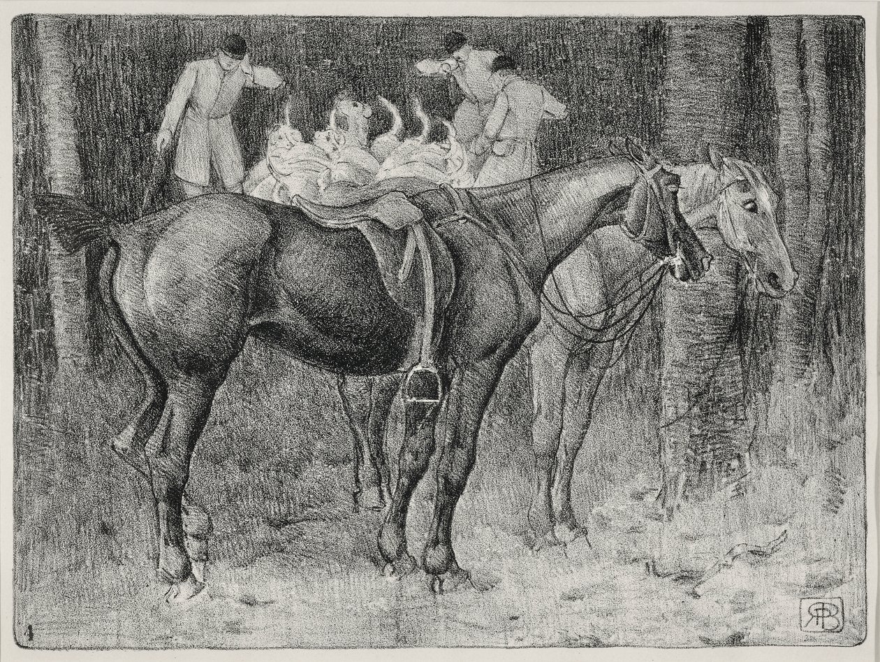 Scena polowania (lito) autorstwa Robert Polhill Bevan
