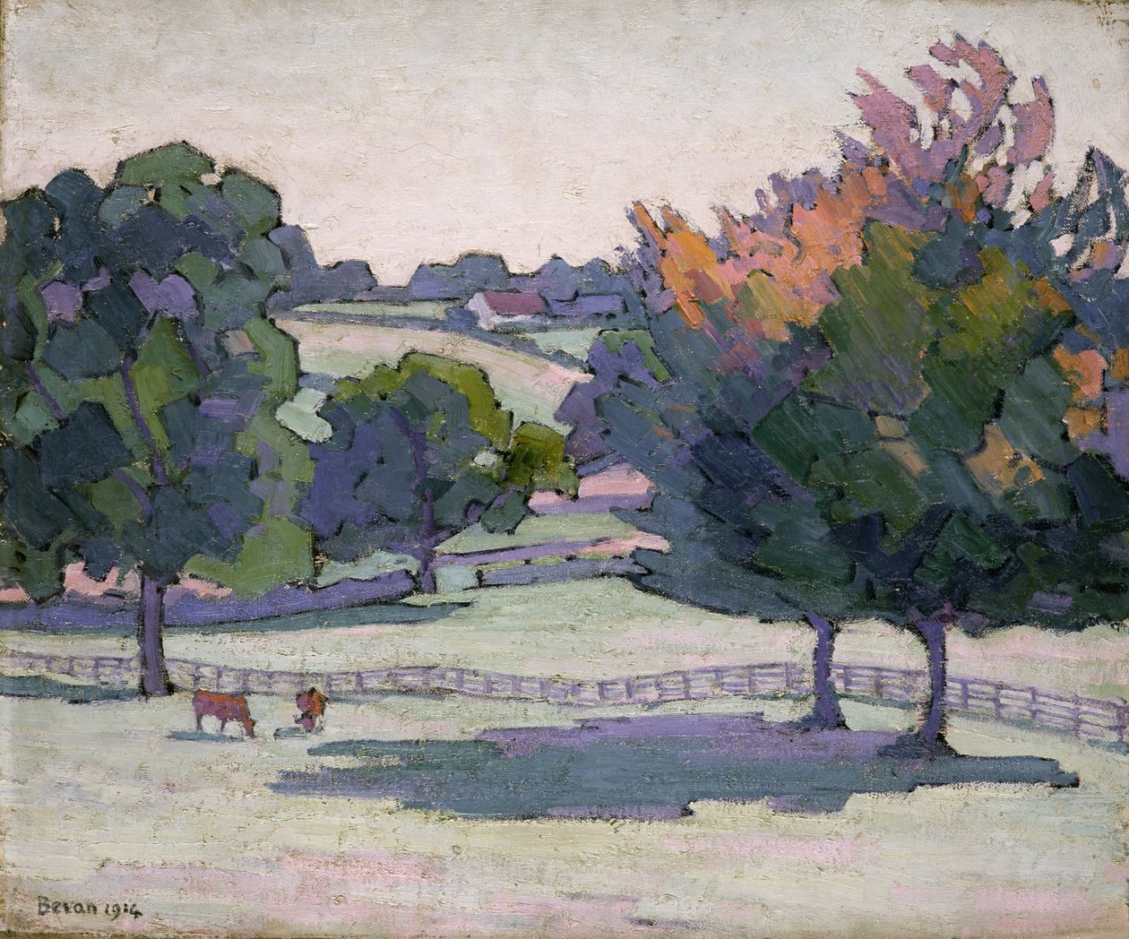 Klony w Cuckfield, Sussex autorstwa Robert Polhill Bevan