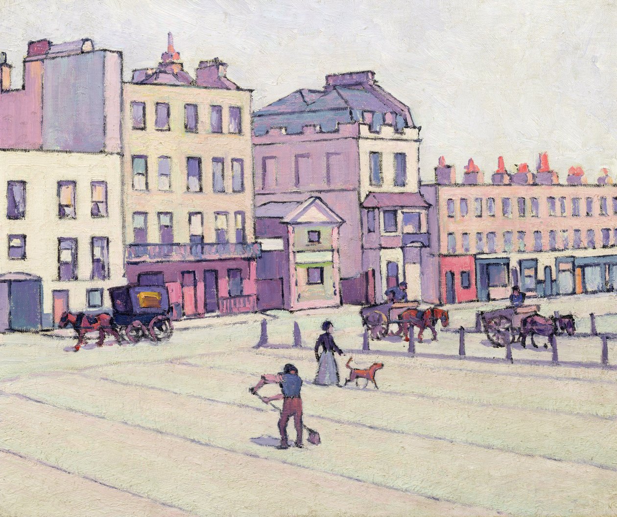 The Weigh House, Cumberland Market, ok. 1914 (olej na płótnie) autorstwa Robert Polhill Bevan