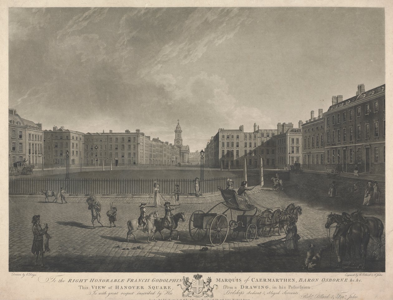 Ten widok na Hanower Square autorstwa Robert Pollard