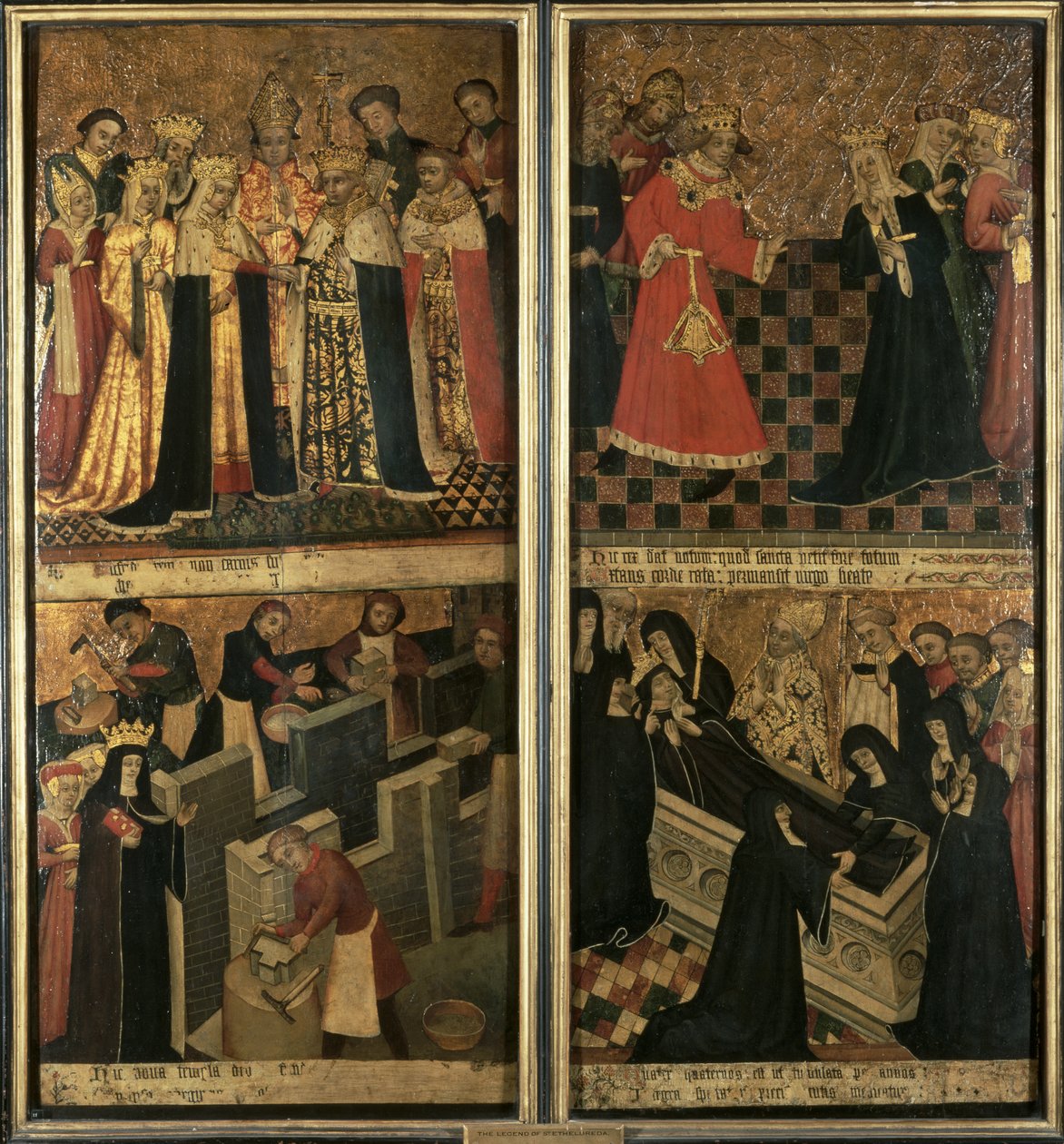 St.Etheldreda, opatka Ely, ok. 1455 (olej na panelu) autorstwa Robert Pygot