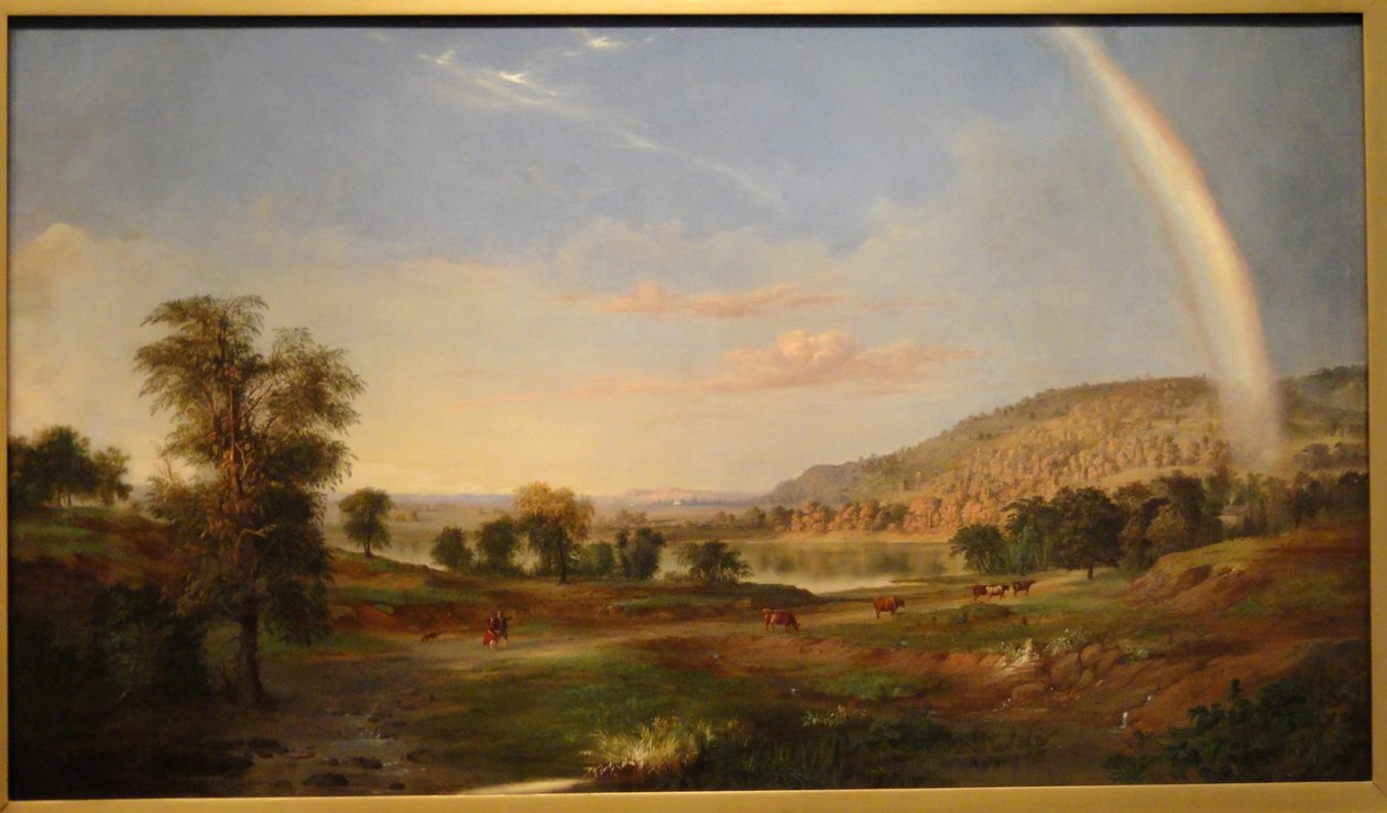 Krajobraz z tęczą autorstwa Robert S. Duncanson