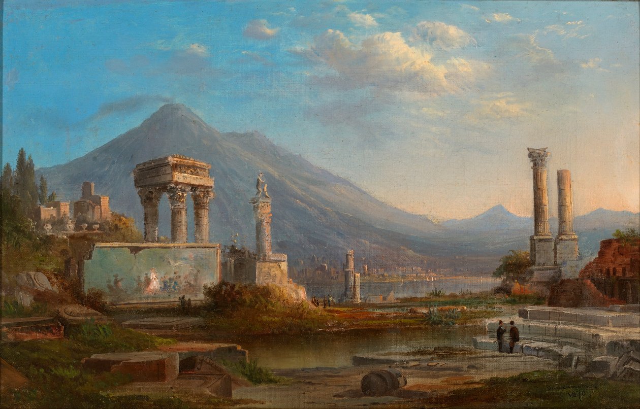 Wezuwiusz i Pompeje autorstwa Robert S. Duncanson