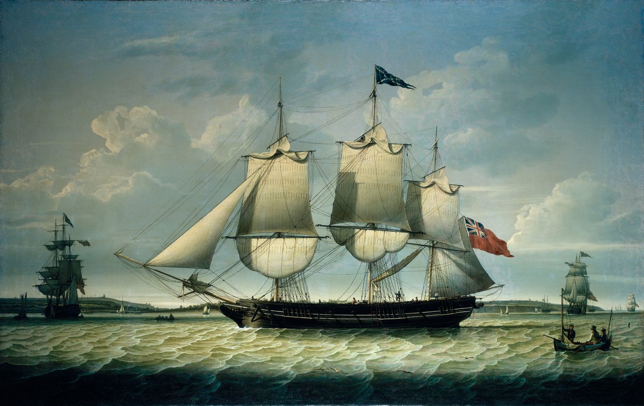 "Ann" u wybrzeży Birkenhead, ok. 1810 r. (olej na płótnie) autorstwa Robert Salmon