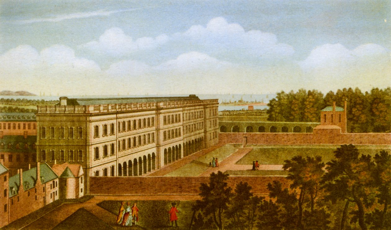 „Biblioteka Trinity College, Dublin”, c1760, 1943. autorstwa Robert Sayer