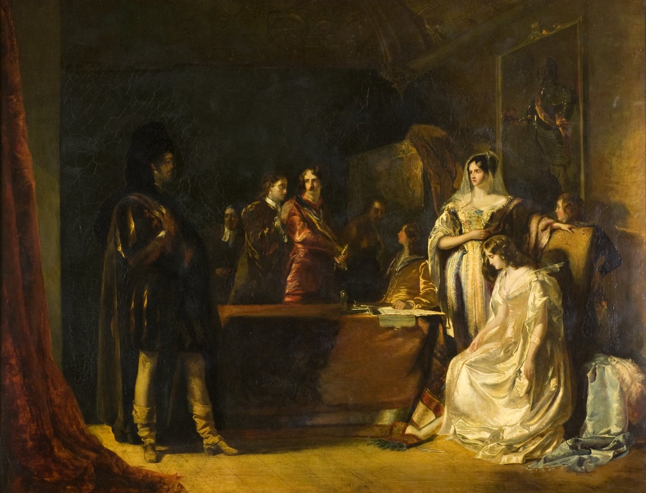 Narzeczona Lammermoor, ok. 1831 (olej na płótnie) autorstwa Robert Scott Lauder