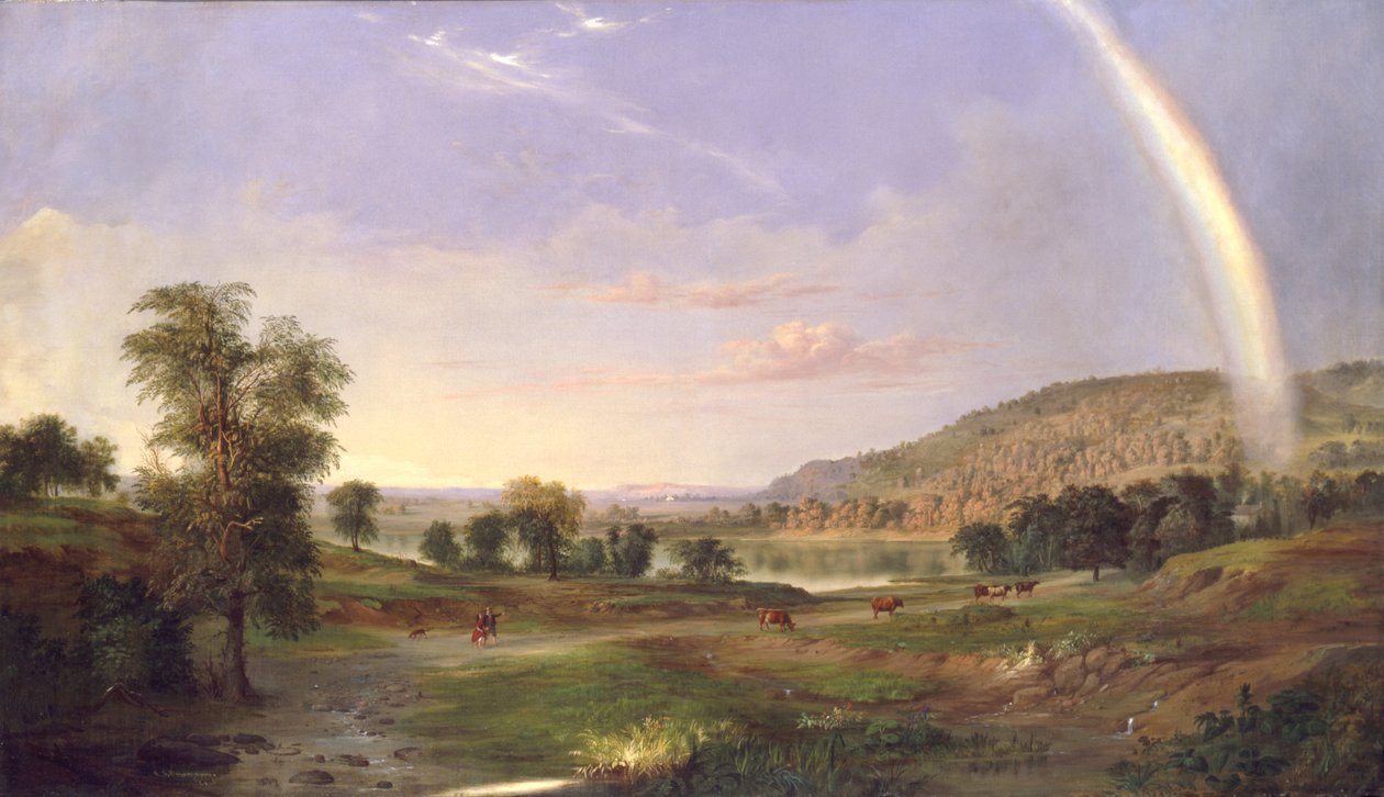 Pejzaż z tęczą, 1859. autorstwa Robert Seldon Duncanson