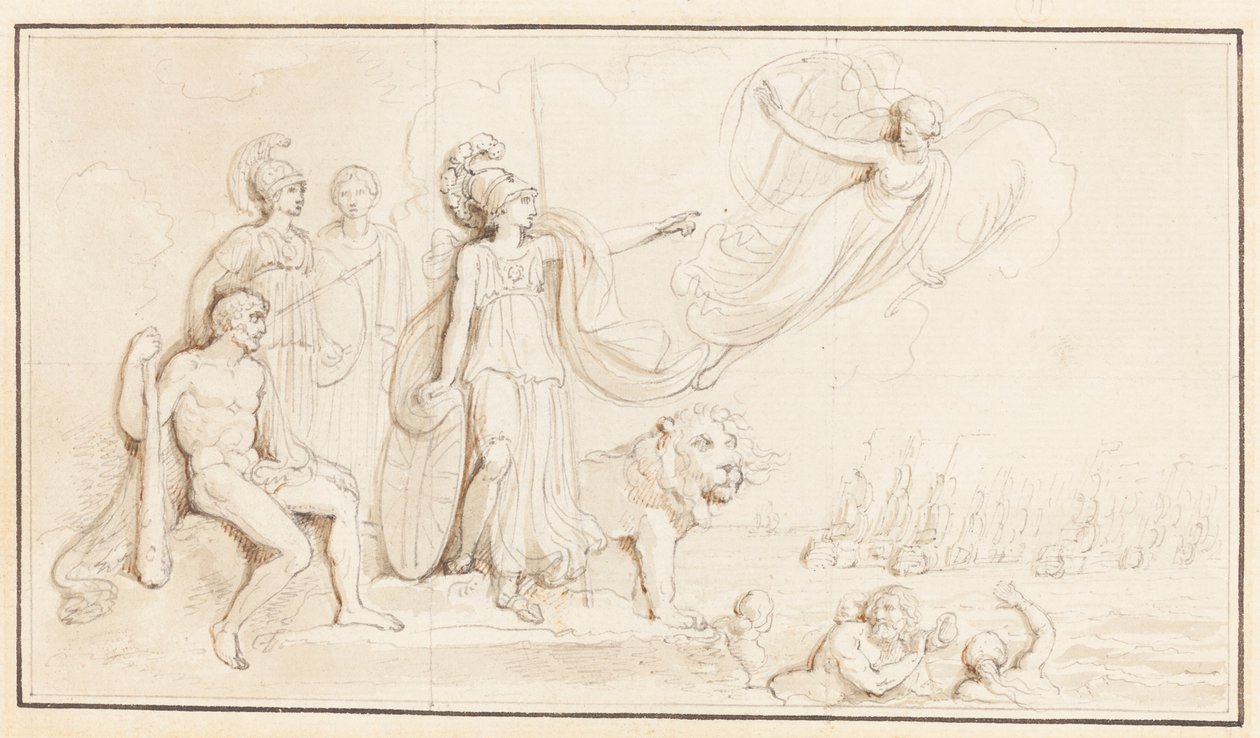 Alegoria brytyjskiej potęgi morskiej autorstwa Robert Smirke